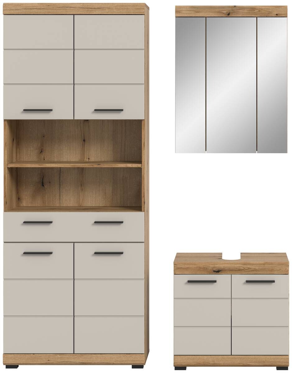 Badezimmer-Set Scout Evoke Oak Nachbildung Kaschmirgrau Nachbildung B/H/T: ca. 149x191x34 cm