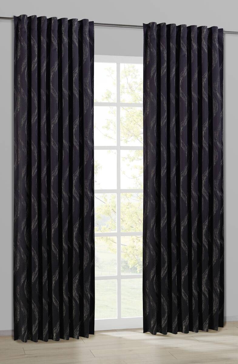 Kombivorhang Britta anthrazit B/L: ca. 140x245 cm
