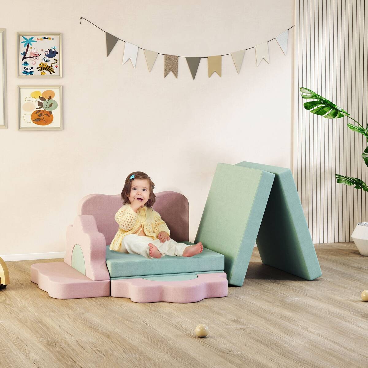 AIYAPLAY Softbausteine B/H/L: ca. 75x10x75 cm