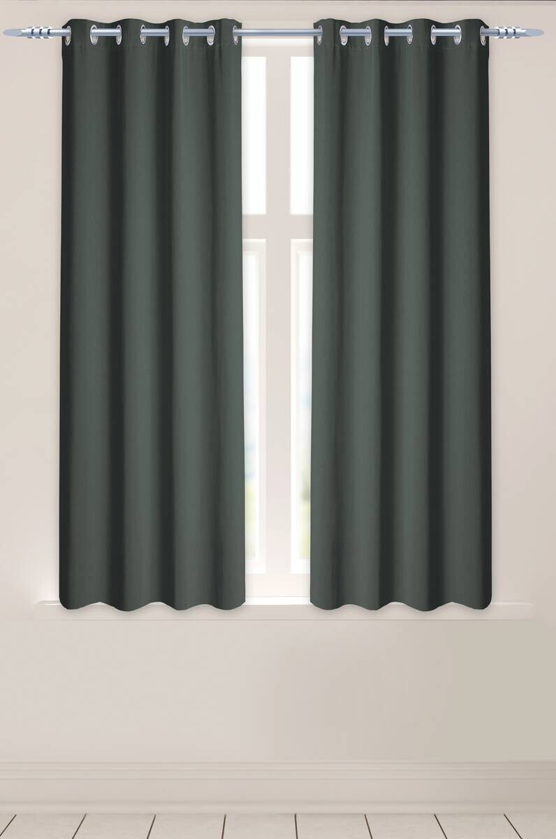Verdunklungsvorhang Larius anthrazit B/L: ca. 140x175 cm