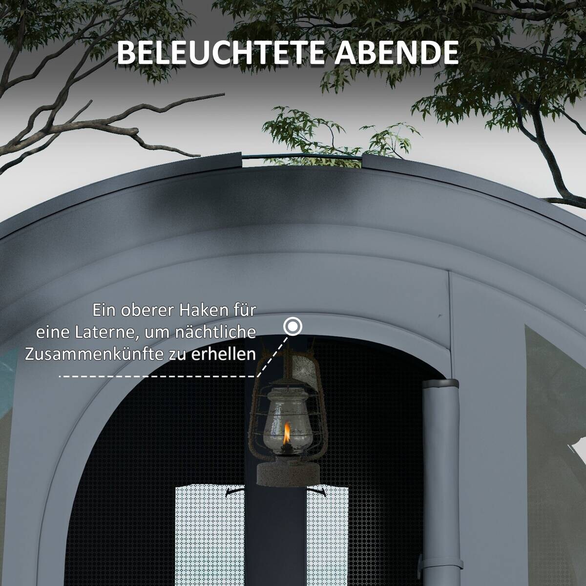 Outsunny Campingzelt B/H/L: ca. 260x200x480 cm