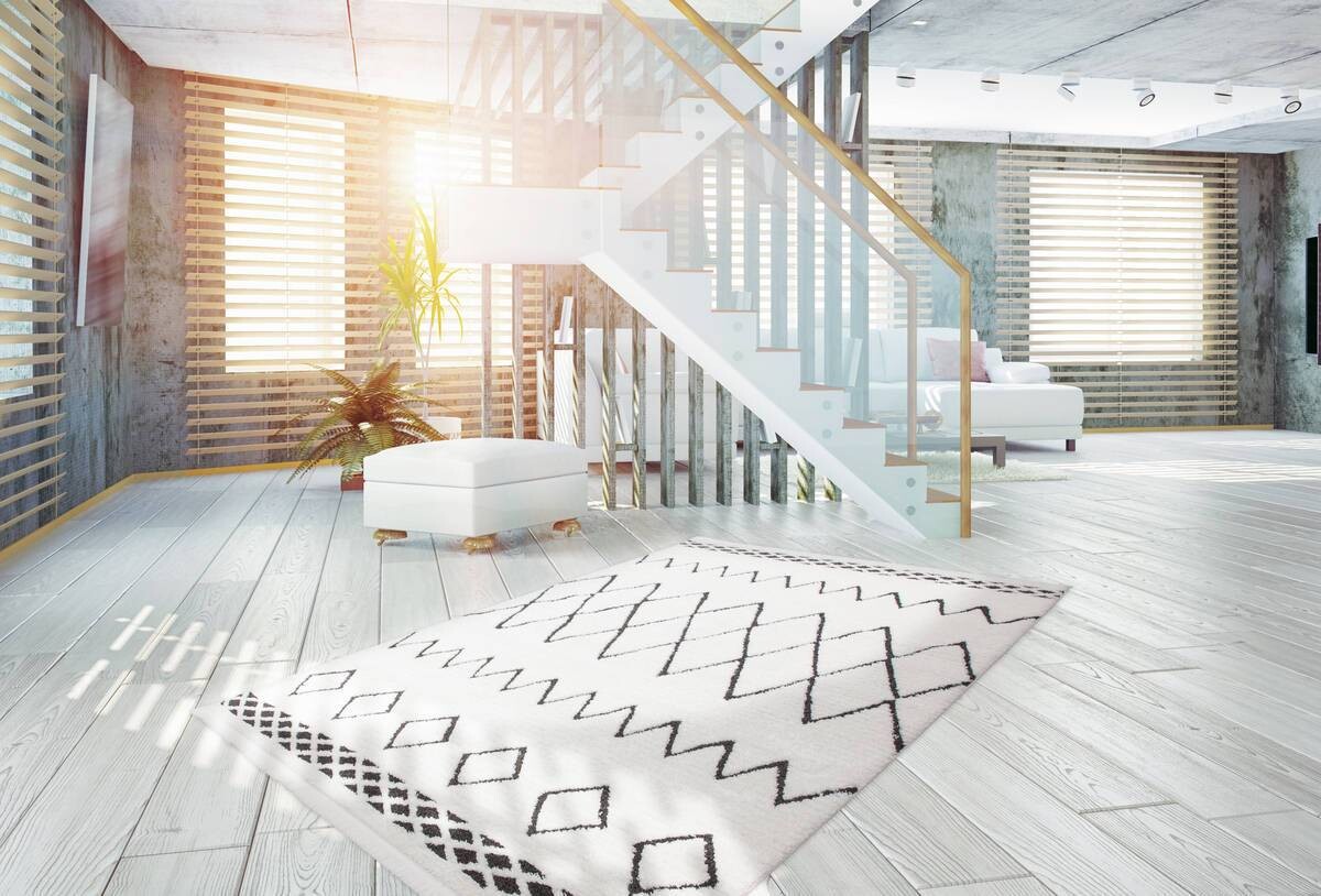 360Living Teppich Agadir schwarz B/L: ca. 160x230 cm