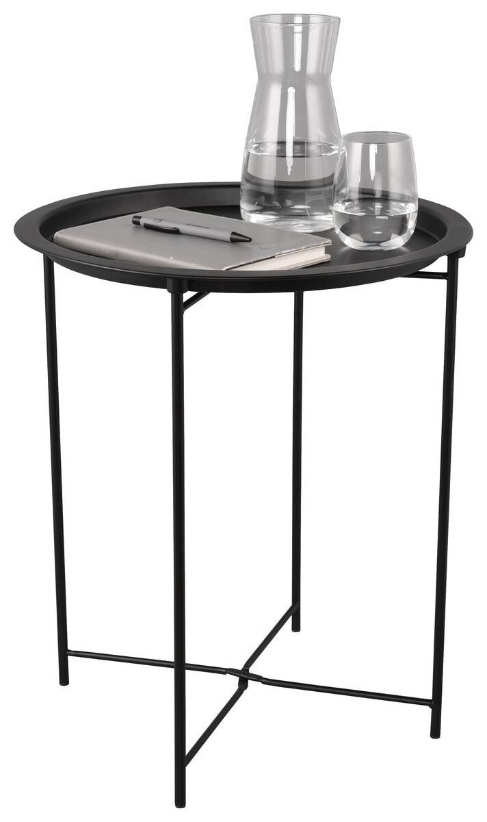 Beistelltisch Caro schwarz H/D: ca. 51x43 cm