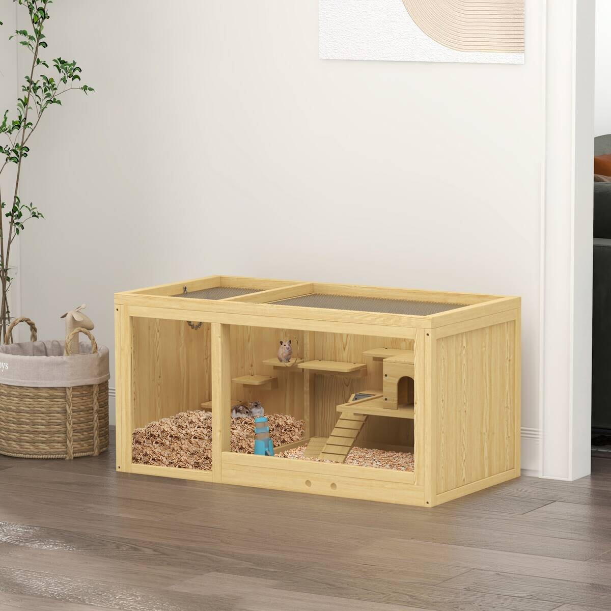 PawHut Tier-Zubehör natur Polypropylen B/H/L: ca. 50x100x50 cm