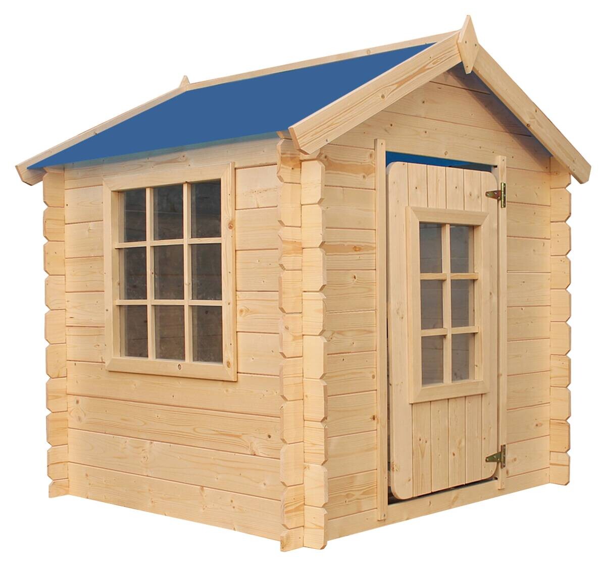 Timbela Kinderspielhaus M570M blau B/H/L: ca. 114x121x111 cm
