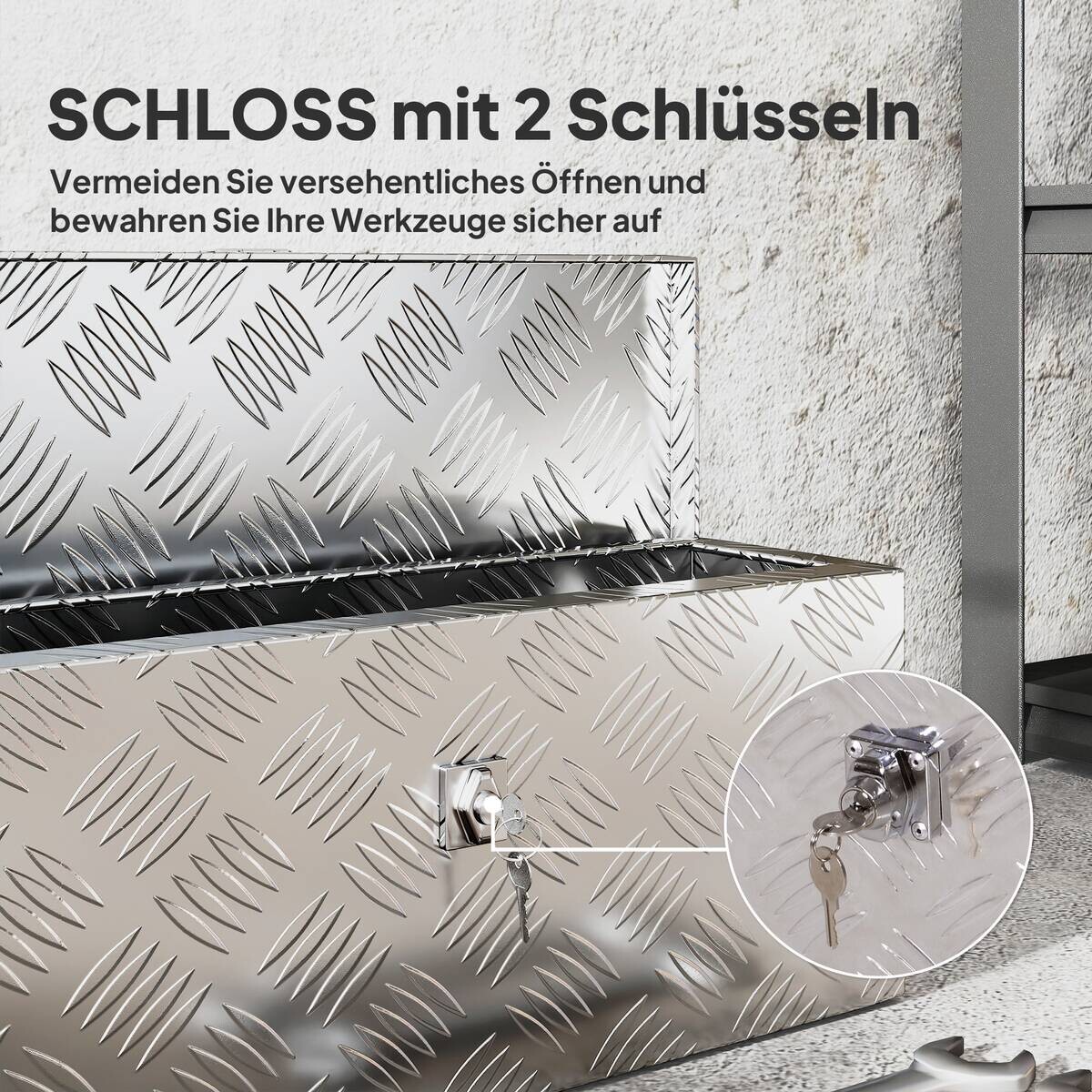 Werkzeugkasten B/H/T/L: ca. 15,5x20,5x15,5x50 cm