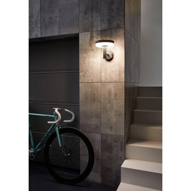 Eglo Außenwandleuchte Mazzini anthrazit Aluminium Kunststoff B/H/L: ca. 24,5x18x24,5 cm