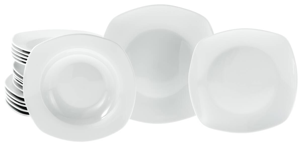 CreaTable Tafelservice Amelie weiß Porzellan 18 tlg.