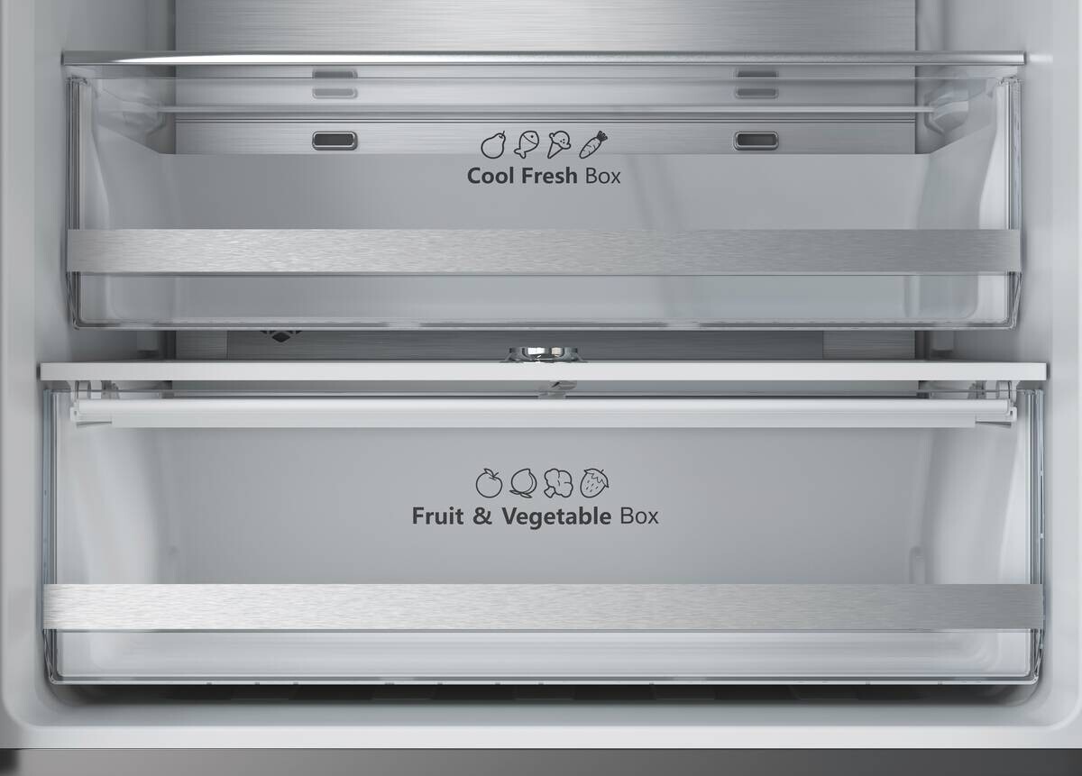 Hisense French-Door Kühl-/Gefrierkombination RF632N4AFC1 schwarz