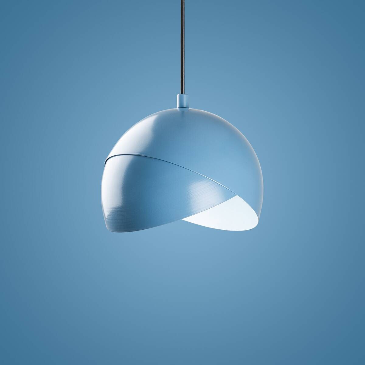 Opviq Pendelleuchte blau B/H/T: ca. 20x114x20 cm E27 1 Brennstellen