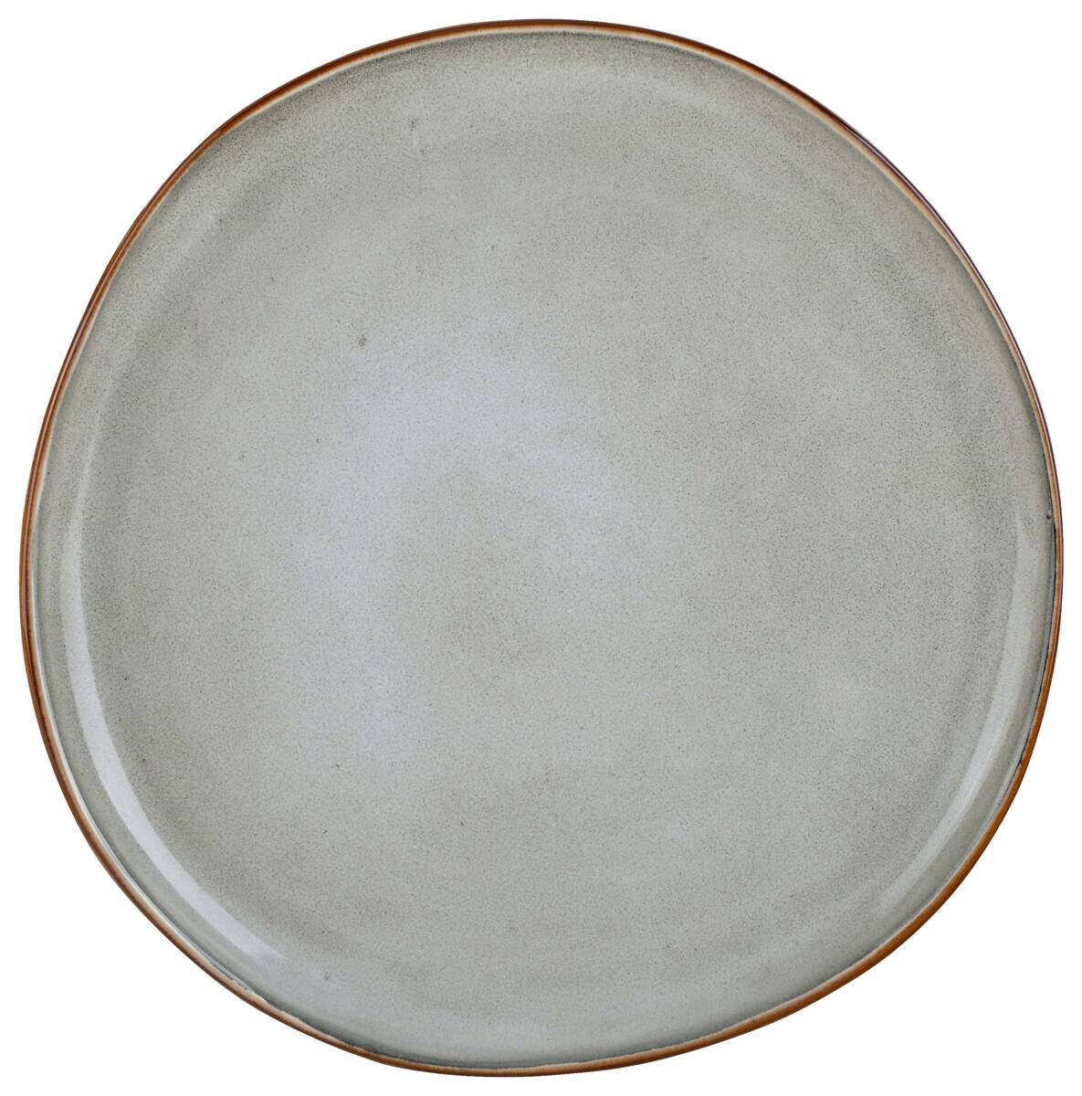 Essteller beige Steinzeug D: ca. 26,6 cm