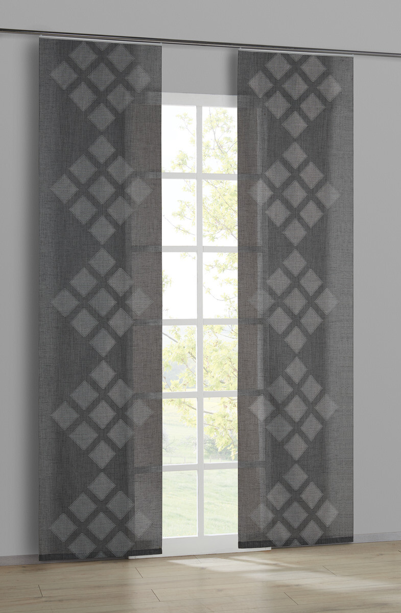 POCOline Schiebevorhang Elba grau