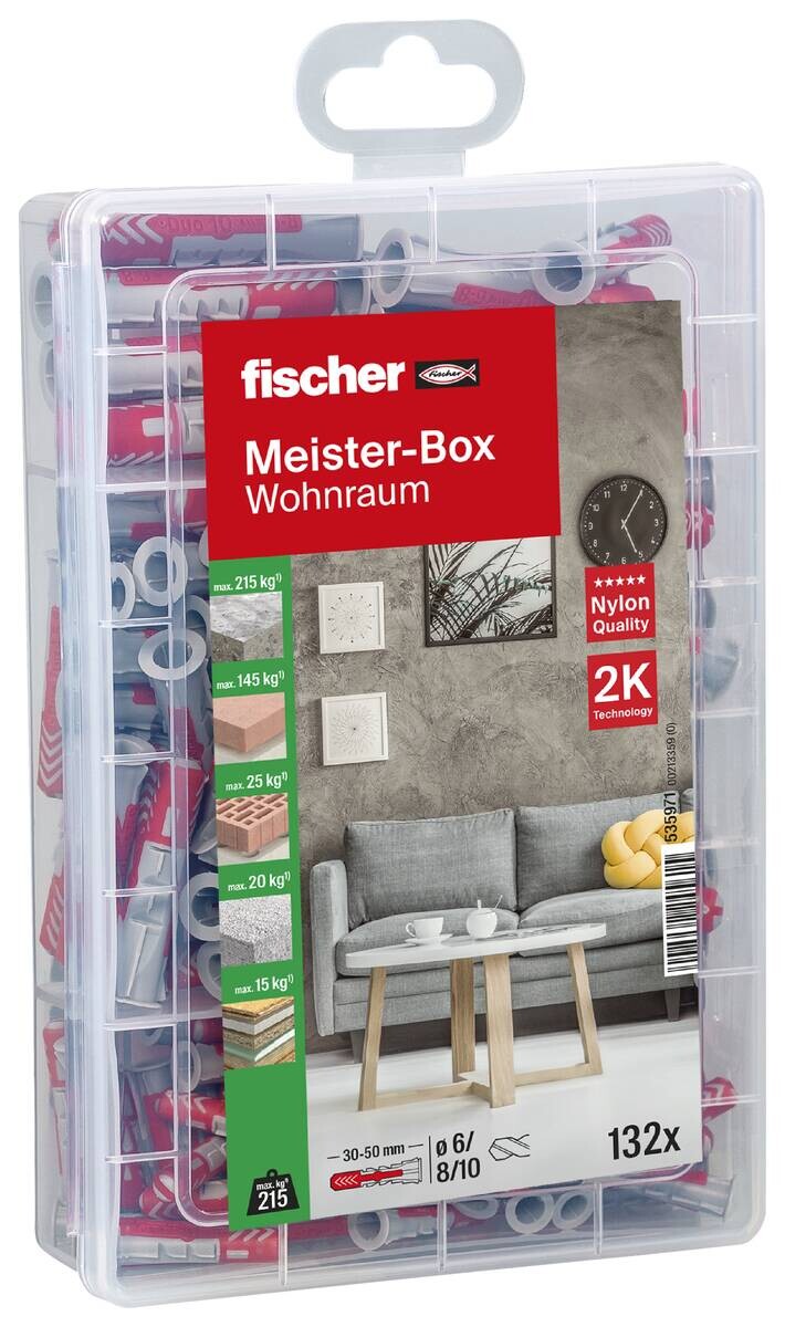 fischer Sortimentskasten 132 tlg.