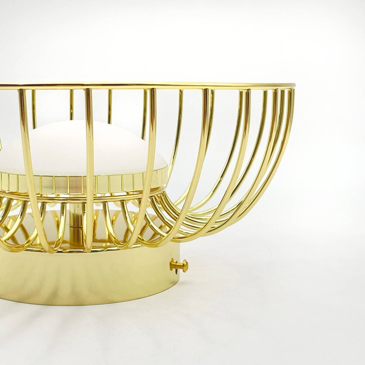 Lamkur Deckenleuchte gold Stahl B/H/L: ca. 27x27x17 cm