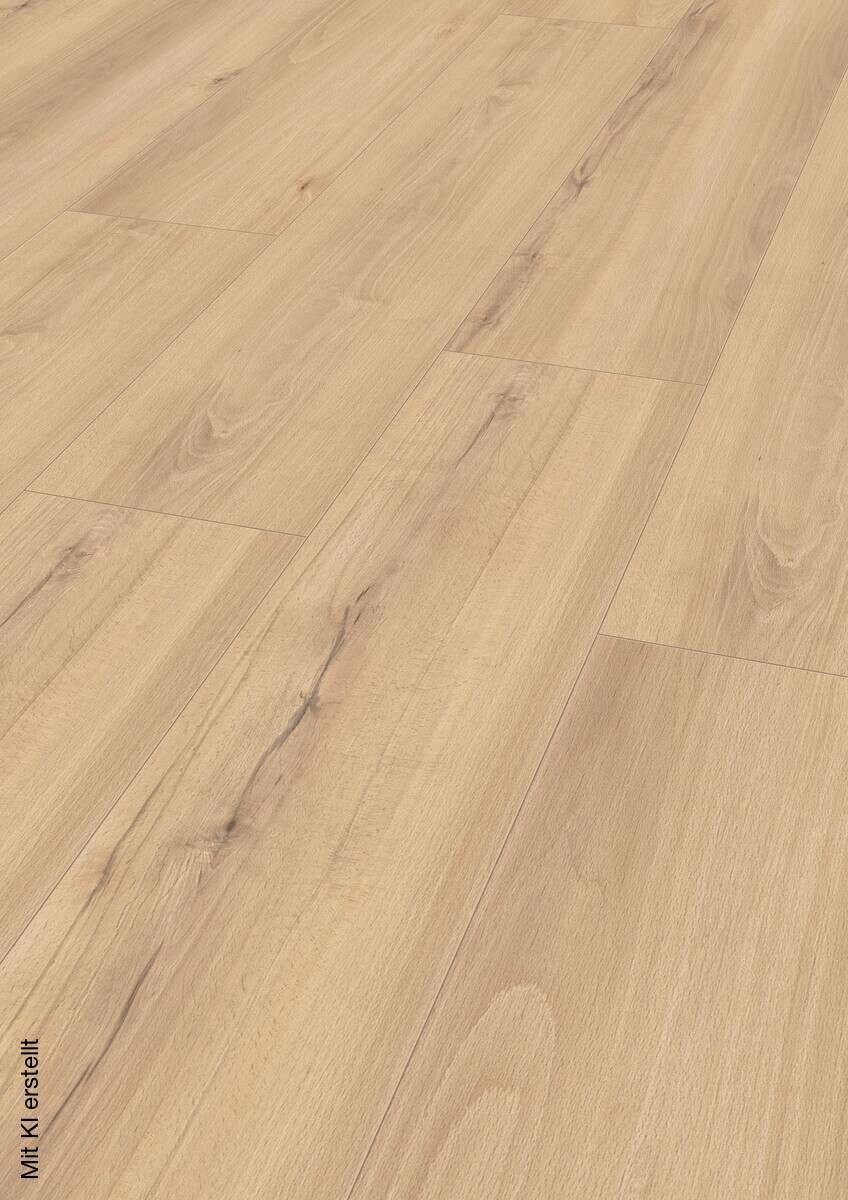 Laminatboden Buche natur ca. 2,694 m² im Paket B/L: ca. 24,4x138 cm pro Paket