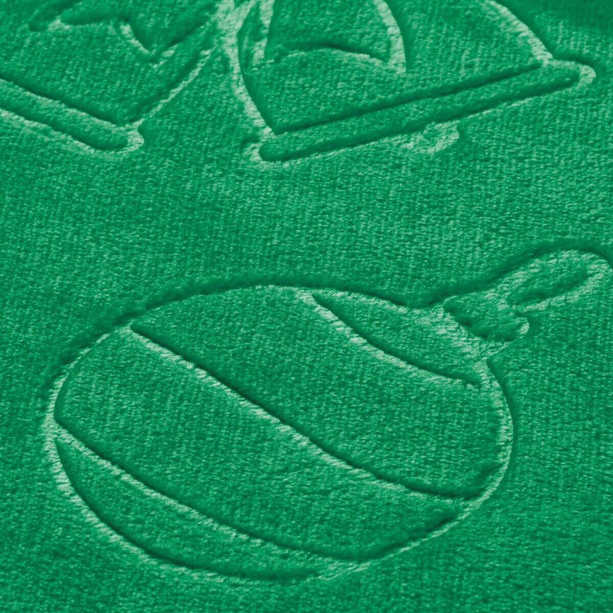Flanelldecke Weihnachten Flanell grün Polyester B/L: ca. 140x200 cm