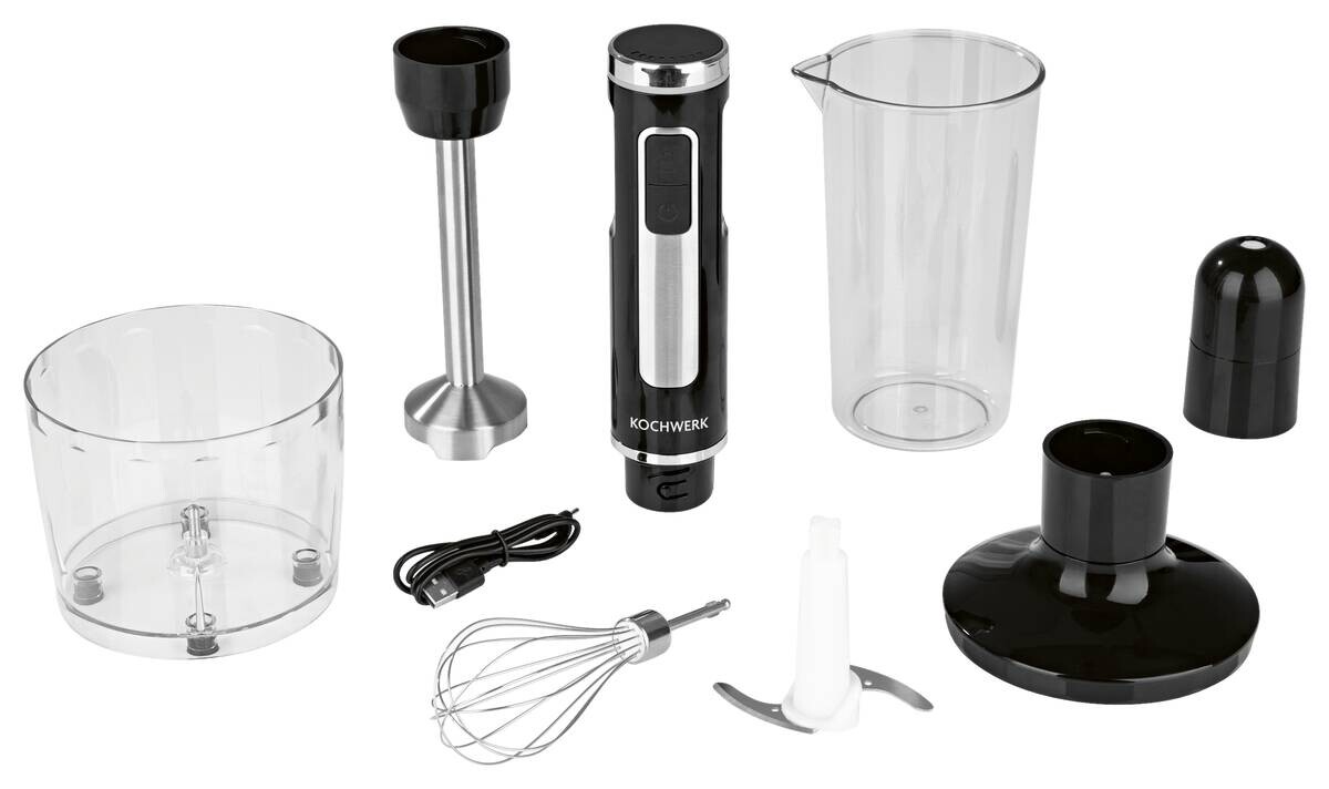 Rachs KOCHWERK Stabmixer 13699 schwarz Kunststoff Edelstahl B/H/L: ca. 6x31,5x6 cm