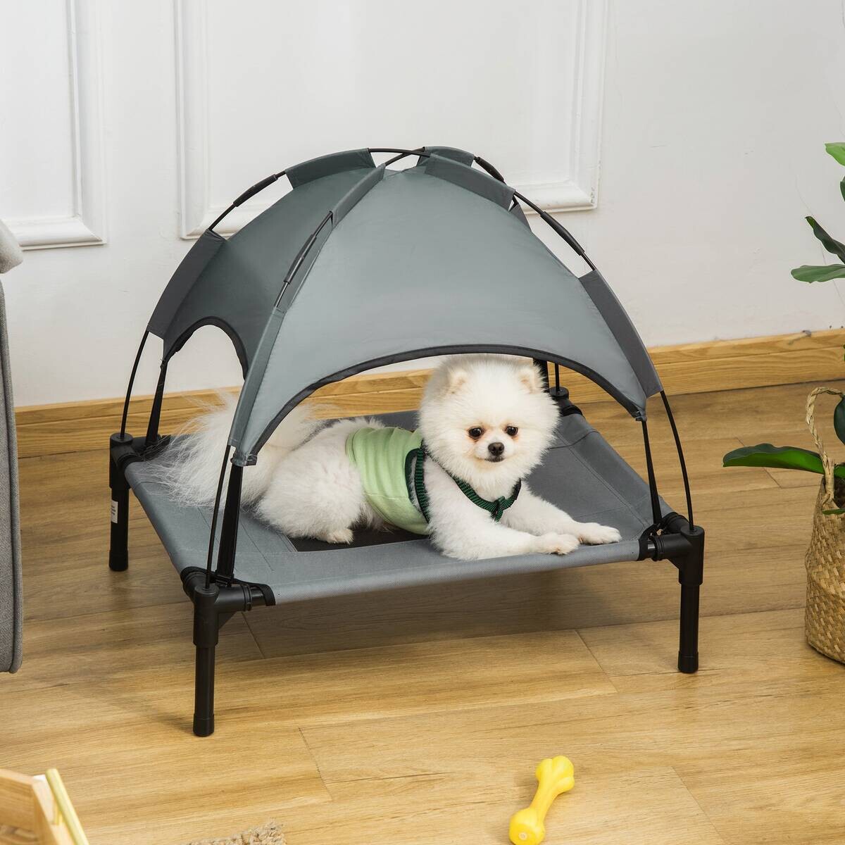 PawHut Hunde-Zubehör grau Polypropylen B/H/L: ca. 46x61x62 cm