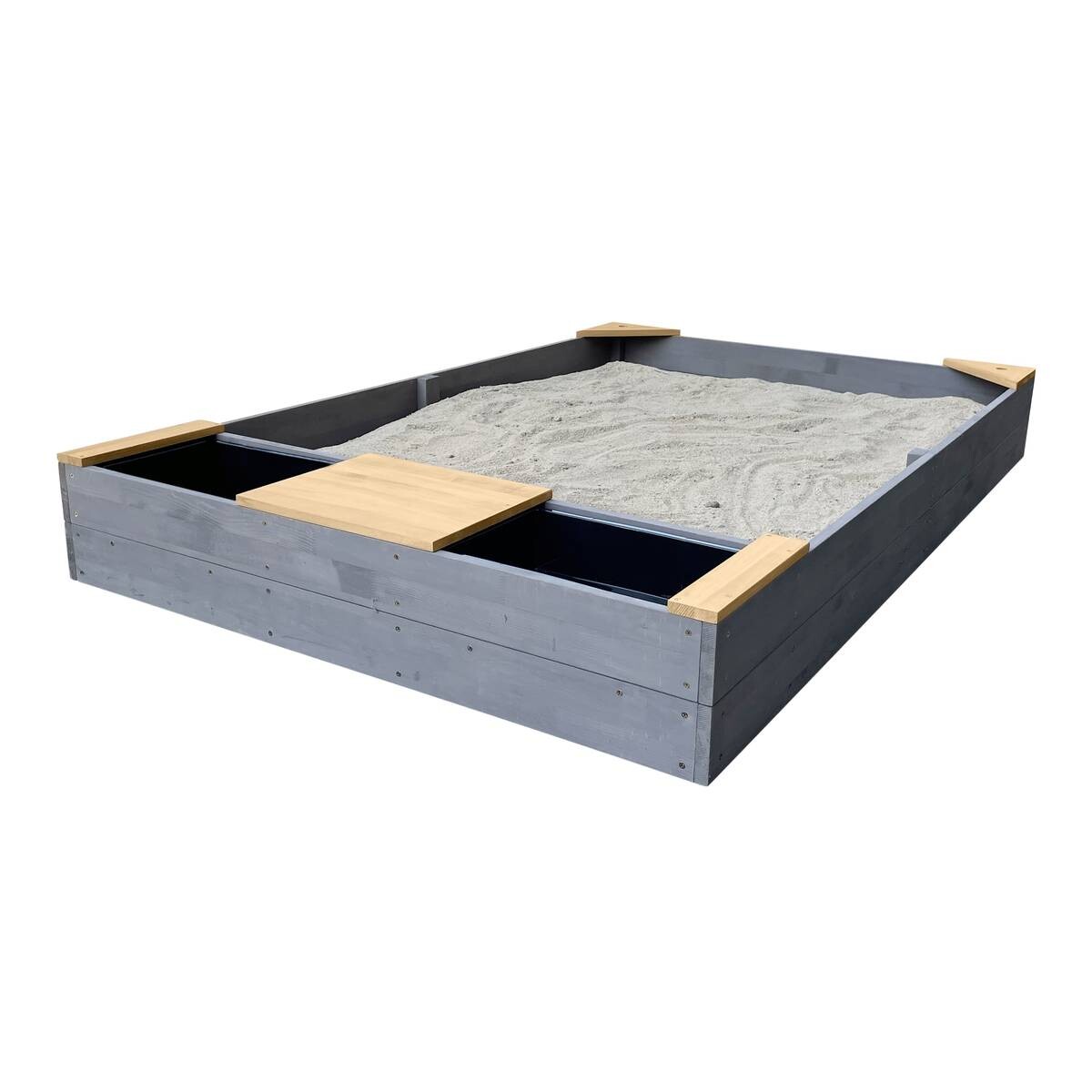 AXI Sandkasten Kelly grau B/H/T: ca. 115x21,8x180 cm