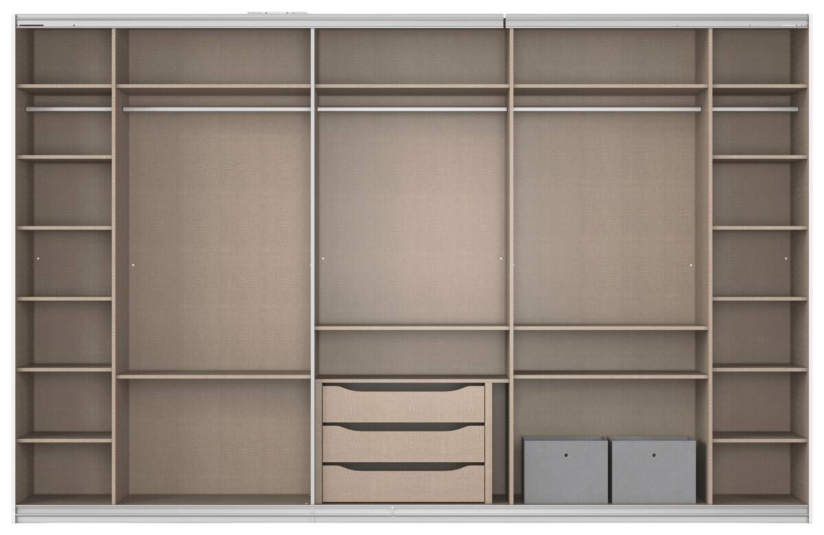 Kleiderschrank Kulmbach Alpinweiß B/H/T: ca. 360x229x62 cm