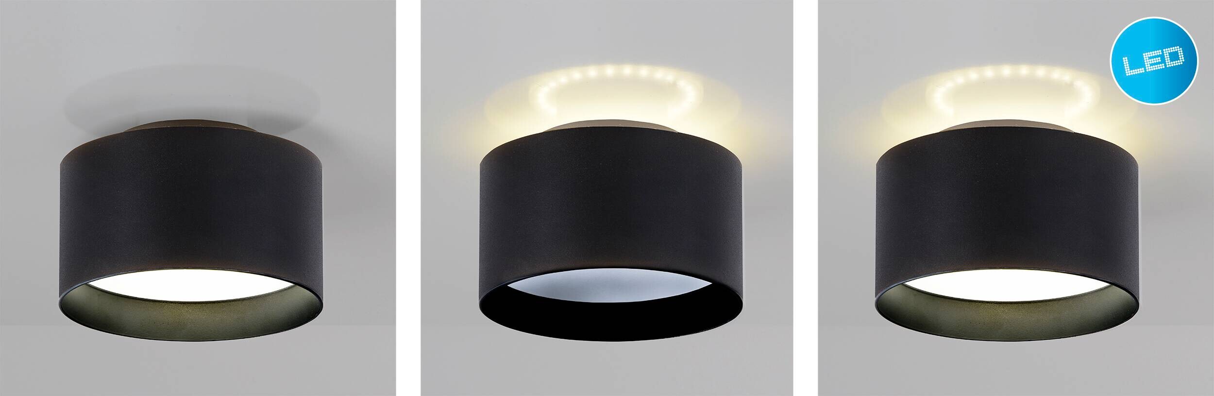 Näve Leuchten Spotleuchte 4119322 schwarz Kunststoff Metall B/H/T: ca. 14x9x14 cm 2 Brennstellen