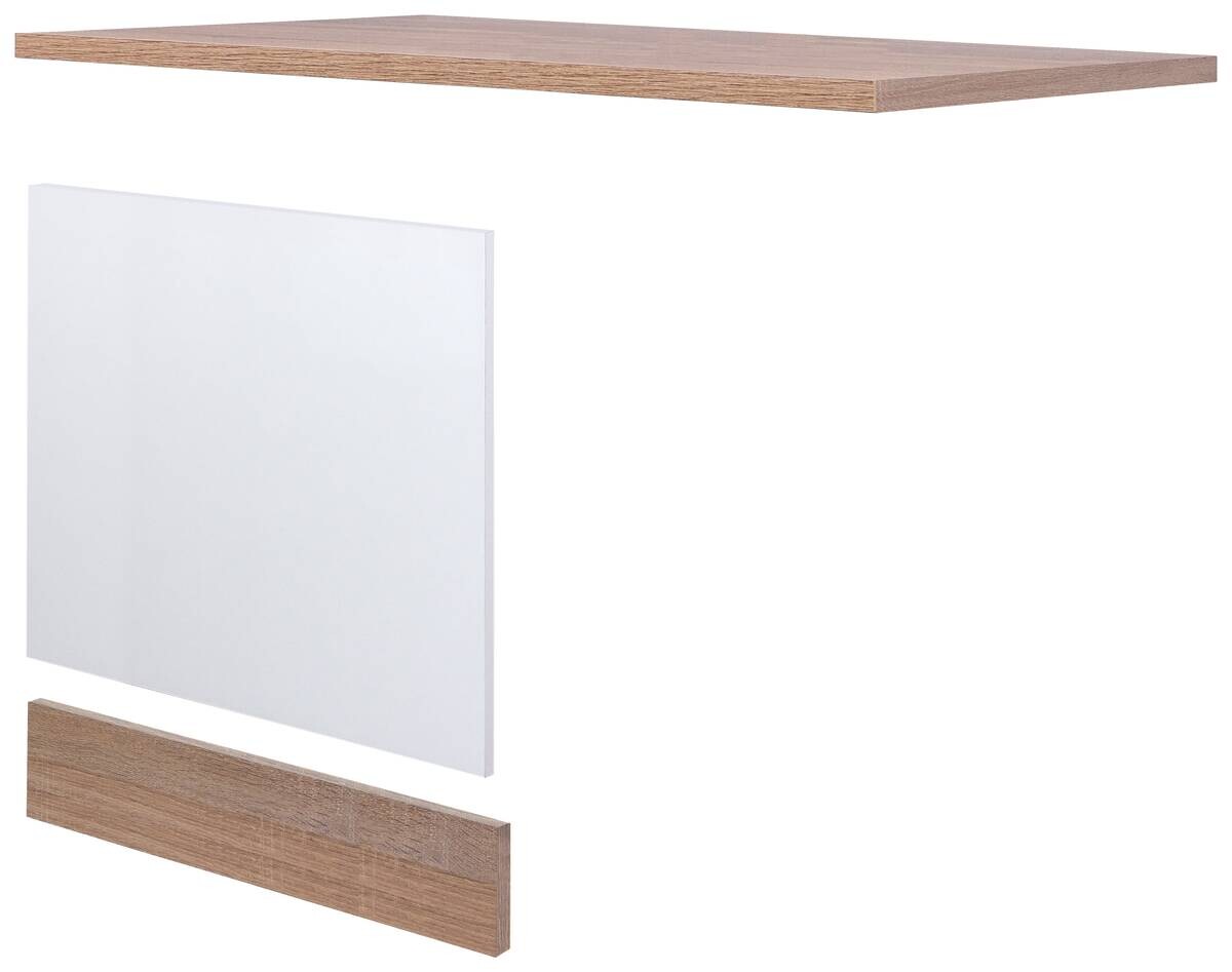 Geschirrspüler- Frontset Samoa weiß Eiche Nachbildung B/H/T: ca. 100x85x60 cm