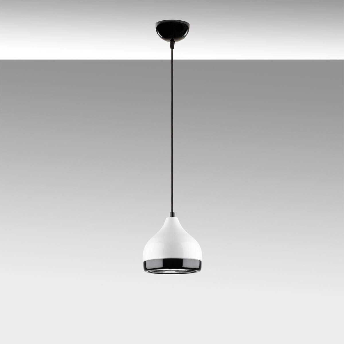 Opviq Pendelleuchte Yildo weiß Metall B/H/T/L/D: ca. 17x112x17x17x17 cm E27 1 Brennstellen