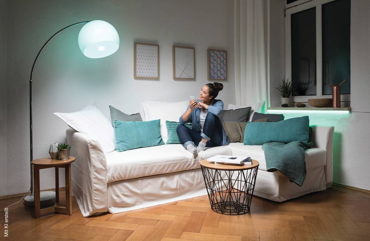 OSRAM LED-Leuchtmittel RGBW mit Fernbedienung AC45044 E27