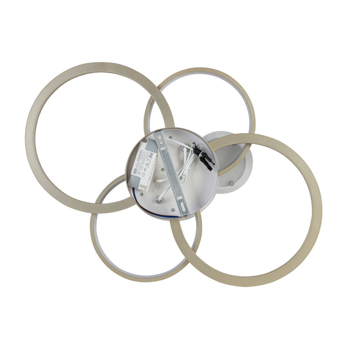 Nolo LED-Deckenleuchte champagner Metall