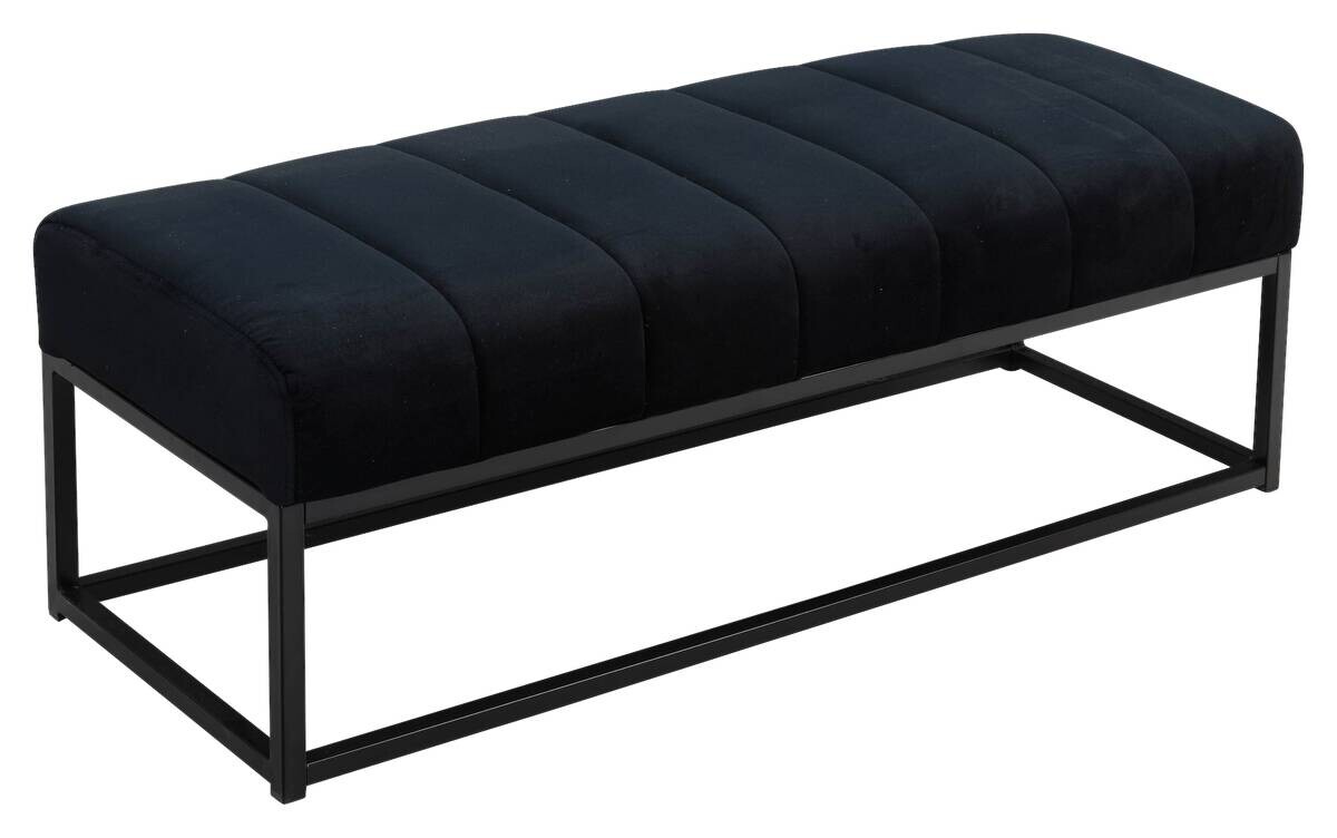 Sitzbank schwarz Polyester B/H/T: ca. 108x40x40 cm