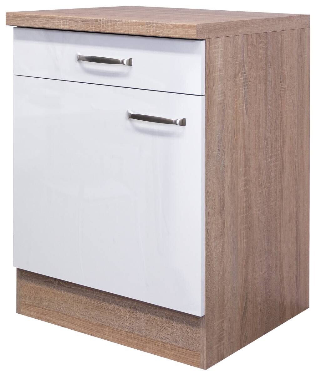 Unterschrank Valero weiß Hochglanz B/H/T: ca. 60x86x60 cm