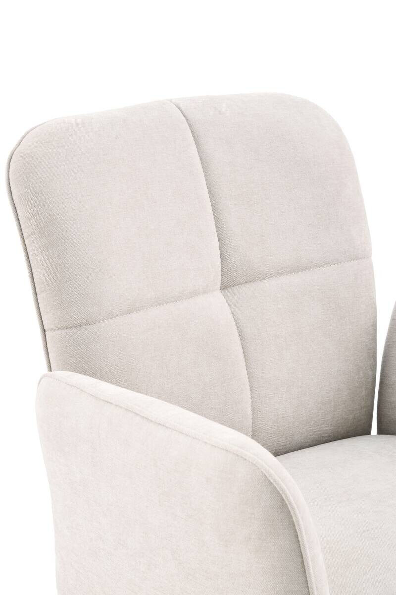 Armlehnstuhl Marla beige Webstoff B/H/T: ca. 60x89x62 cm