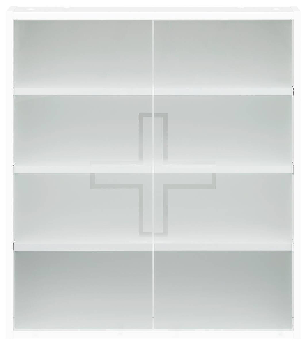 Medizinschrank Bjarne weiß matt B/H/T: ca. 64,2x74,1x19,6 cm