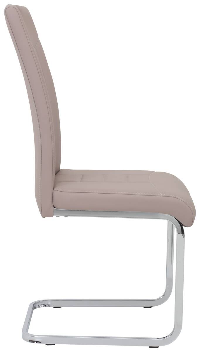 Schwingstuhl Ruby 4er Set Cappuccino Kunstleder B/H/T: ca. 44x103x60 cm