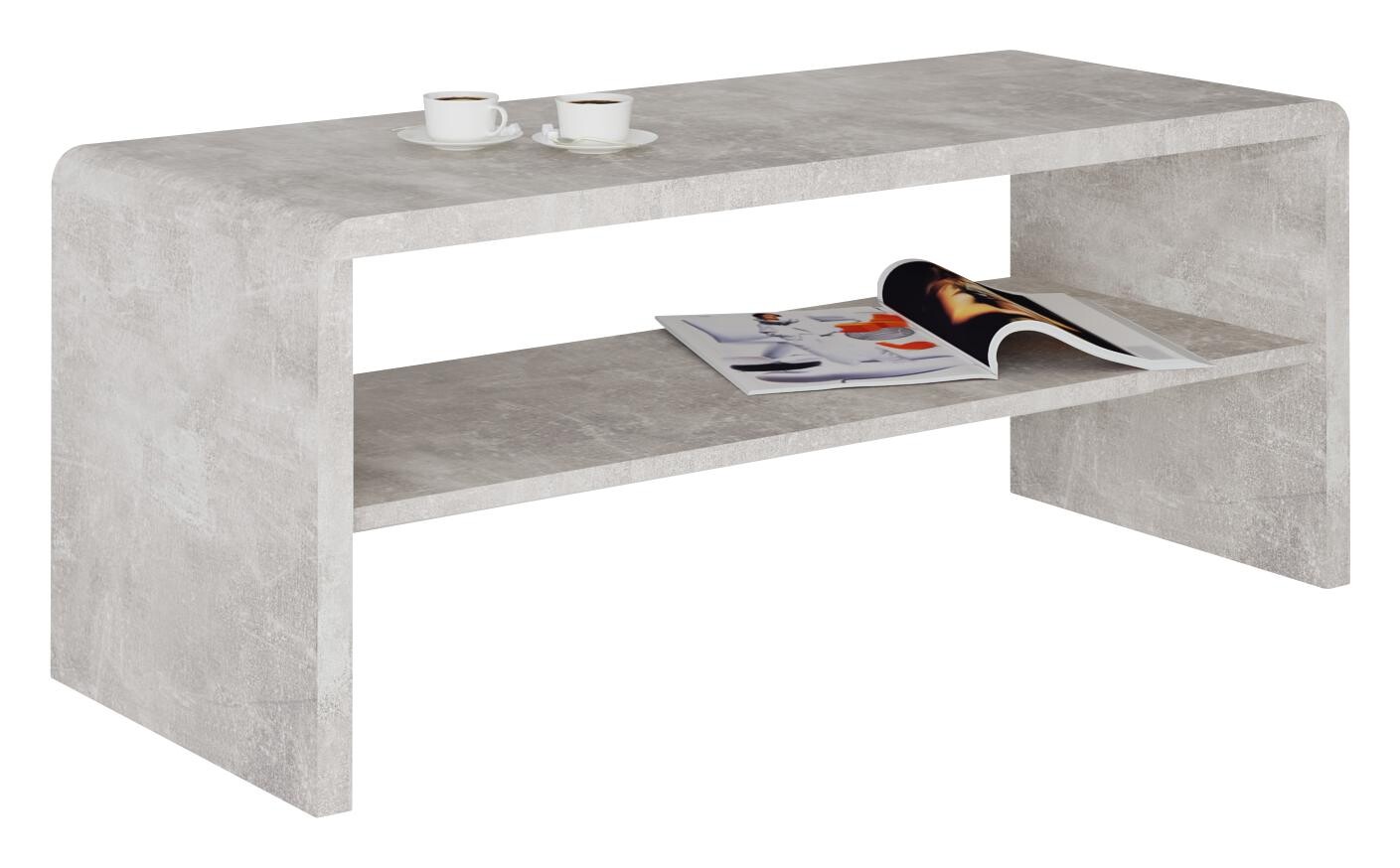 Couchtisch Cala Luna C4T05 Beton Optik B/H/T: ca. 100x40x40 cm