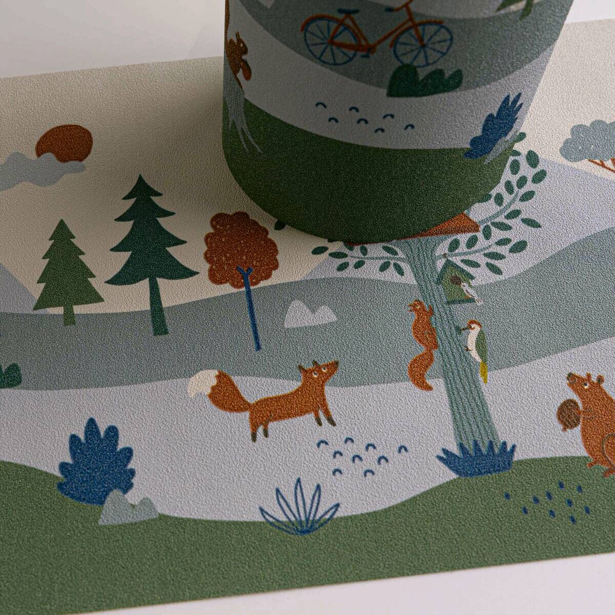 A.S.Creation Bordüre blau grau grün B/H/D: ca. 18x500x6,8 cm