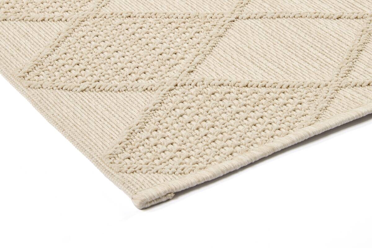Flachwebteppich Jersey Home creme B/L: ca. 190x290 cm