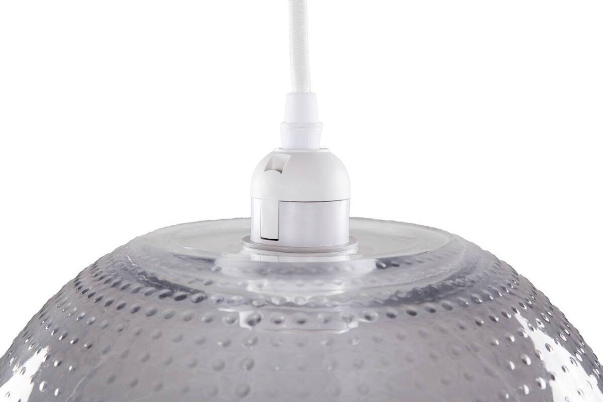 Kayoom Pendelleuchte Saturn grau Glas B/H/L: ca. 26x26x26 cm E27 1 Brennstellen