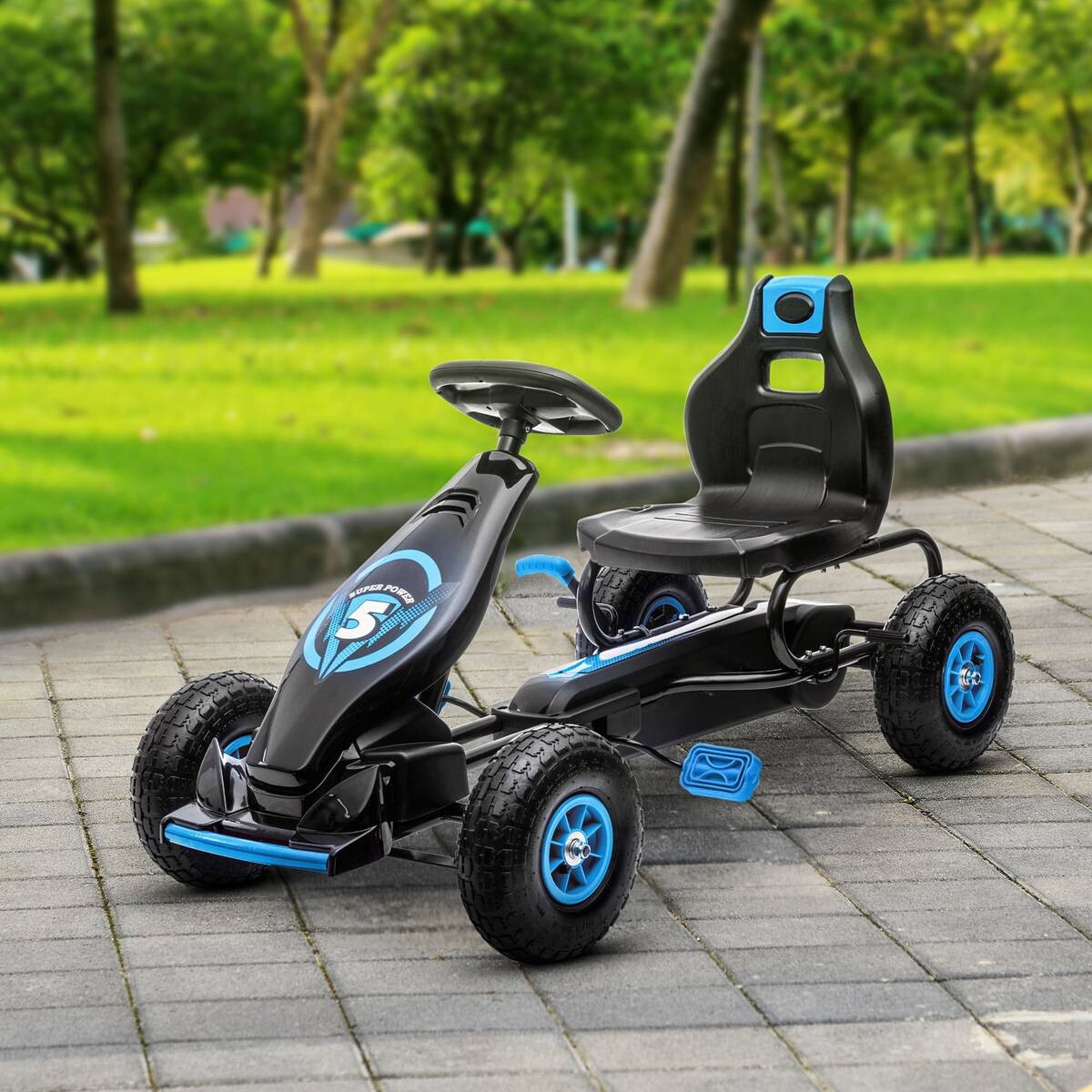 AIYAPLAY Go Kart schwarz B/H/L: ca. 58x61x121 cm