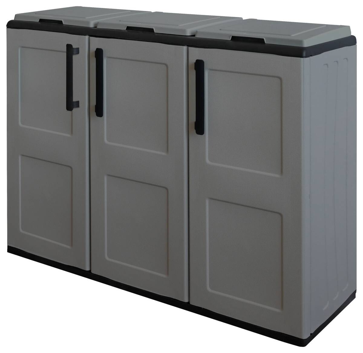 ArtPlast Mülltrennungsschrank Free grau Kunststoff B/H/T: ca. 102x84x37 cm