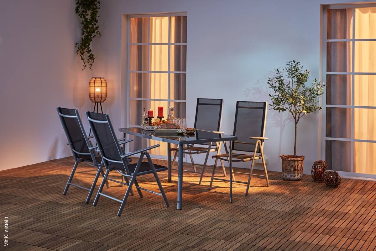 POCOline Patioset grau Alu