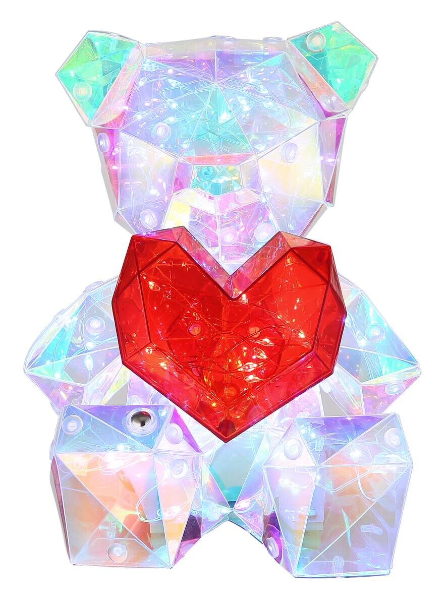 GLOBO LED-Dekoleuchte transparent B/H/L: ca. 13x17x14 cm