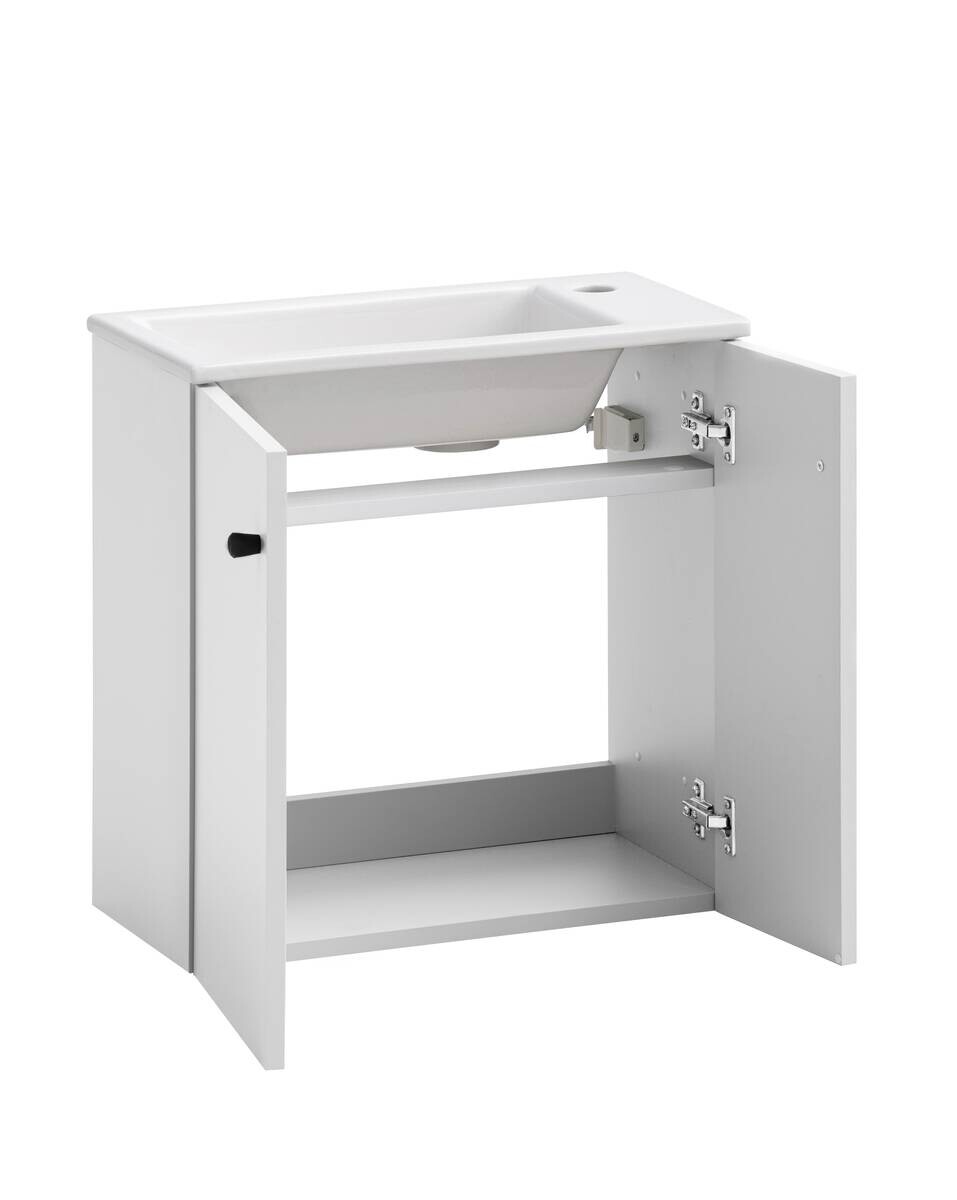 Waschbeckenunterschrank Ebba weiß B/H/T: ca. 50x51,4x25 cm