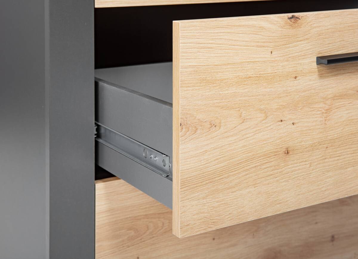 Regal Cobeto Eiche Artisan Nachbildung B/H/T: ca. 68,6x190x41,6 cm