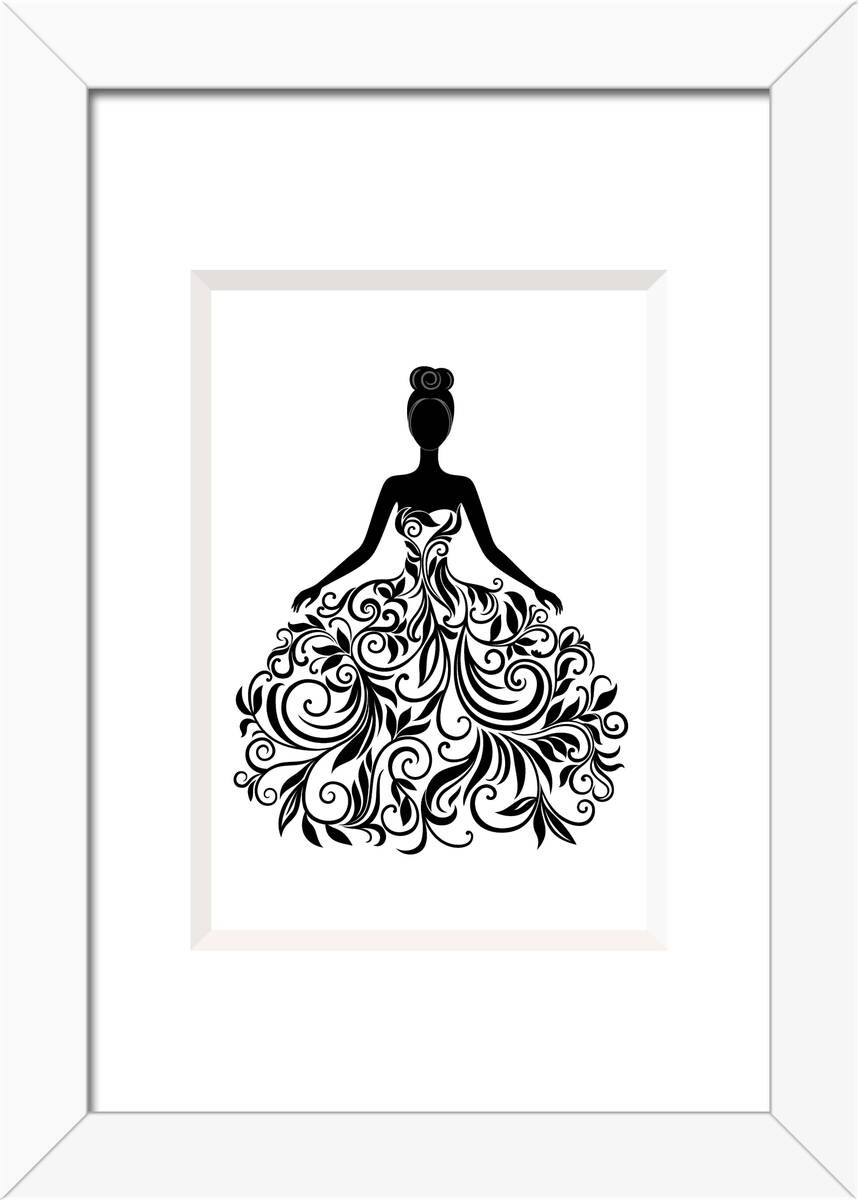 Bilderrahmen weiß Holz B/L: ca. 10x15 cm