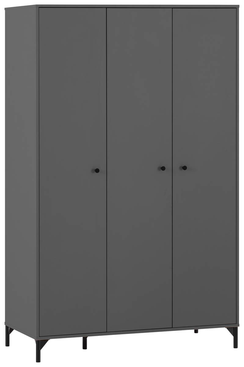 Kleiderschrank Smash anthrazit B/H/T: ca. 118x191,2x60 cm