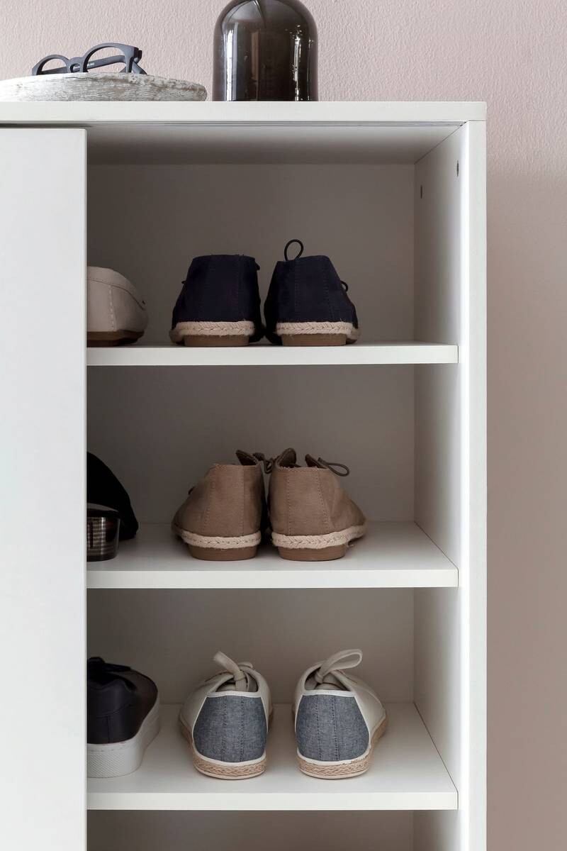 Schuhschrank weiß B/H/T: ca. 100x108x37,5 cm
