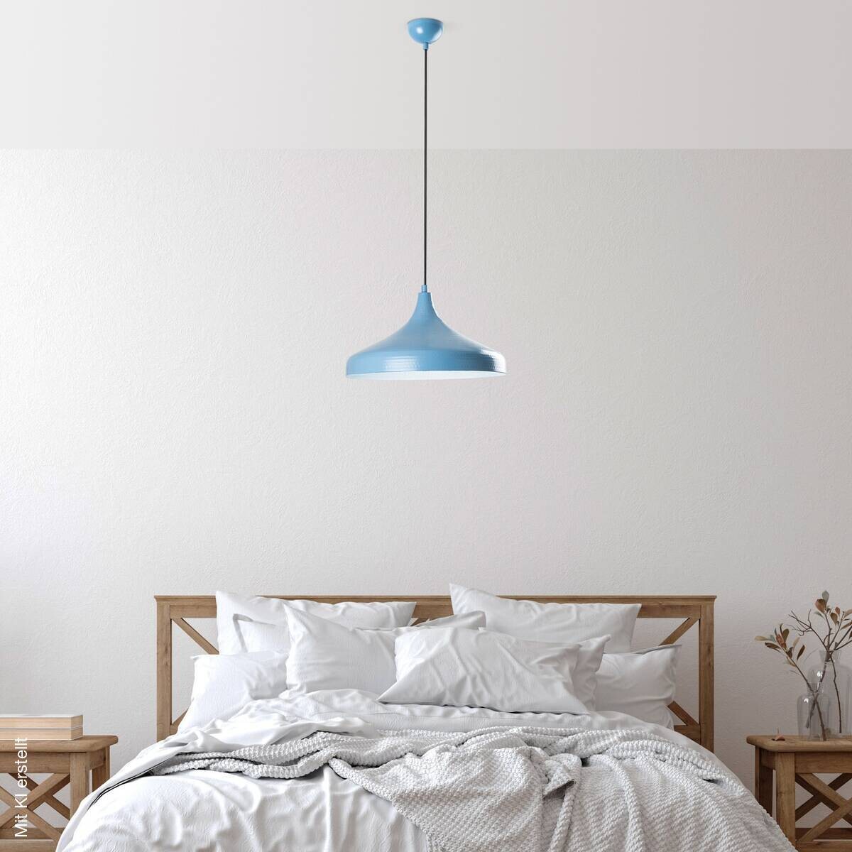 Opviq Pendelleuchte blau B/H/T: ca. 36x118x36 cm E27 1 Brennstellen