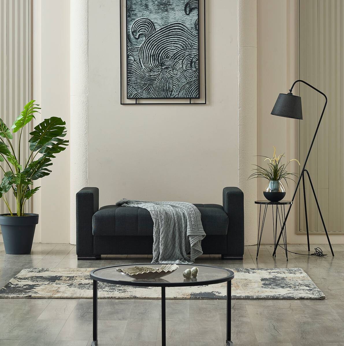 Sofa 3-2-1 Jerry anthrazit Microfaser