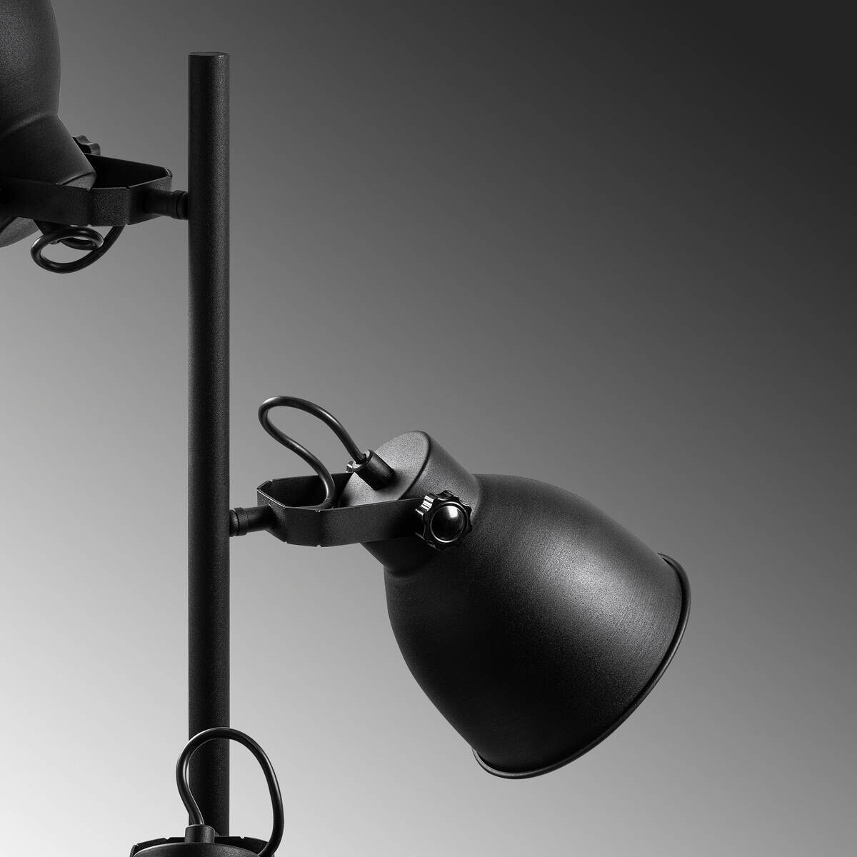 Opviq Stehleuchte schwarz Metall B/H/T/L/D: ca. 37x162x37x37x37 cm E14 3 Brennstellen